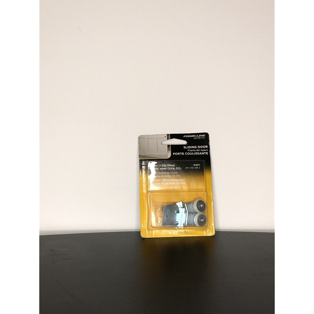 Prime-Line N6517 Sliding Door Roller 1/2" Offset And 3/4" Plastic Wheel NEW